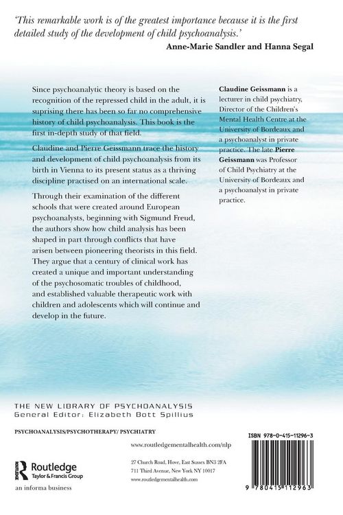 Produktbild: A History of Child Psychoanalysis
