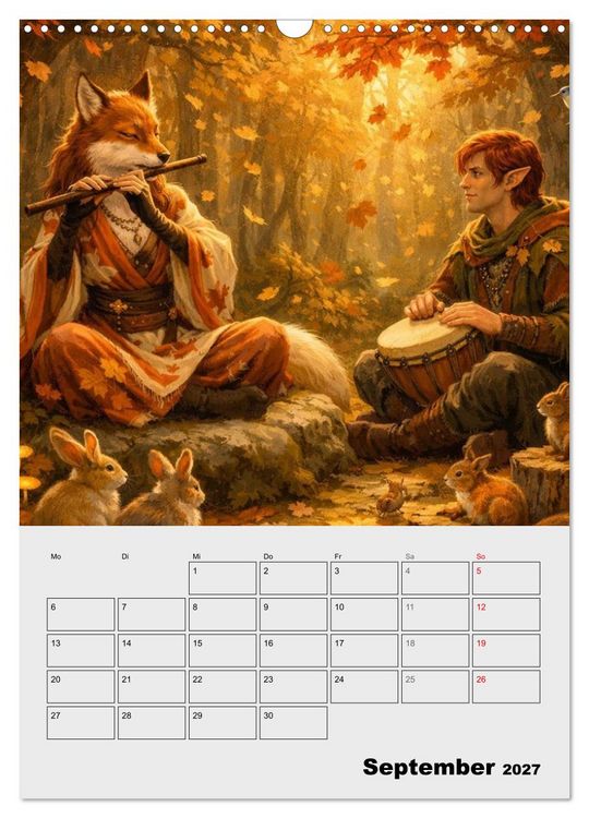 Produktbild: Mythische Gef&auml;hrten (Wandkalender 2027 DIN A3 hoch), CALVENDO Monatskalender