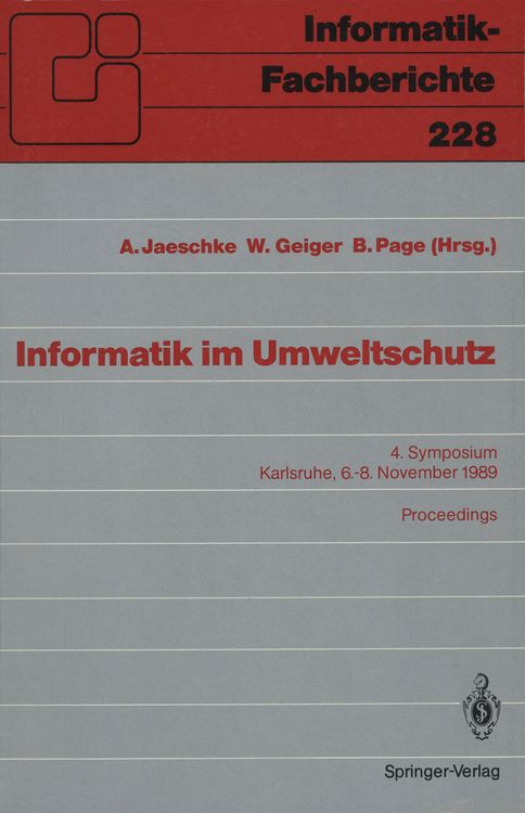 Produktbild: Informatik im Umweltschutz