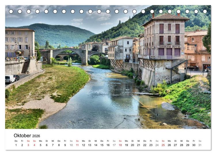 Produktbild: Frankreich- St&auml;dte und D&ouml;rfer des Languedoc-Roussillon (Tischkalender 2026 DIN A5 quer), CALVENDO Monatskalender