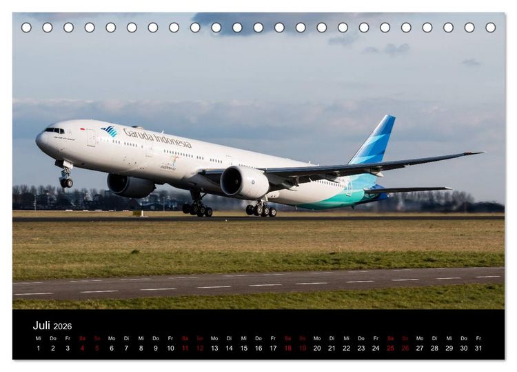 Produktbild: Leidenschaft Flugzeuge (Tischkalender 2026 DIN A5 quer), CALVENDO Monatskalender