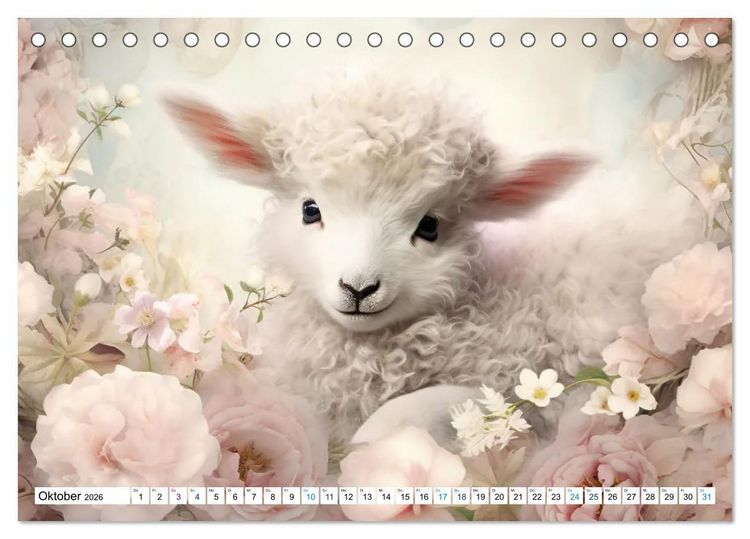 Produktbild: Tierisch s&uuml;&szlig;! (Tischkalender 2026 DIN A5 quer), CALVENDO Monatskalender