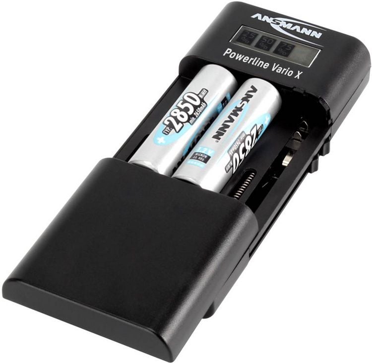 Produktbild: Ansmann Powerline Vario X 1001-0085 Kamera-Ladeger&auml;t Passender Akku LiIon, LiPo, NiMH