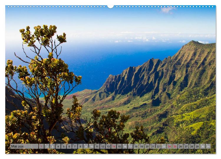 Produktbild: Kauai - Einmal Paradies und zur&uuml;ck (Wandkalender 2026 DIN A2 quer), CALVENDO Monatskalender