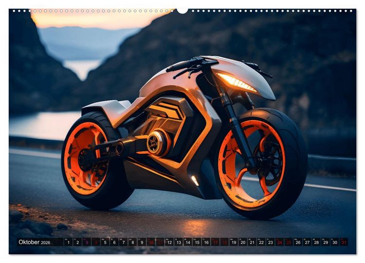Produktbild: Dream Bikes - Motorr&auml;der aus der Zukunft (hochwertiger Premium Wandkalender 2026 DIN A2 quer), Kunstdruck in Hochglanz