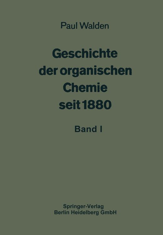 Produktbild: Geschichte der organischen Chemie seit 1880