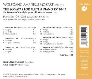Produktbild: Wolfgang Amadeus Mozart - Sonatas for Flute & Pian