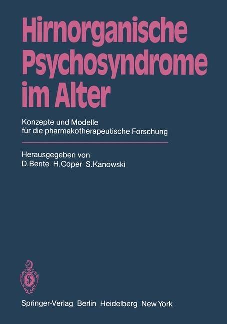 Produktbild: Hirnorganische Psychosyndrome im Alter