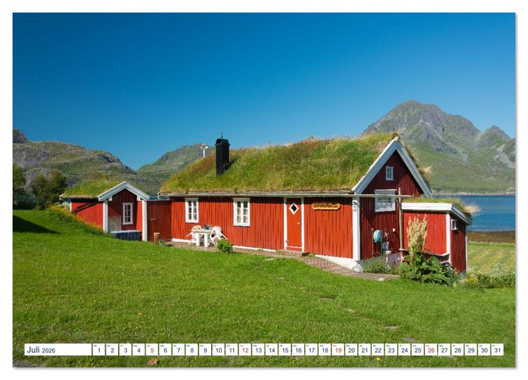 Produktbild: Lofoten Vester&aring;len (hochwertiger Premium Wandkalender 2026 DIN A2 quer), Kunstdruck in Hochglanz
