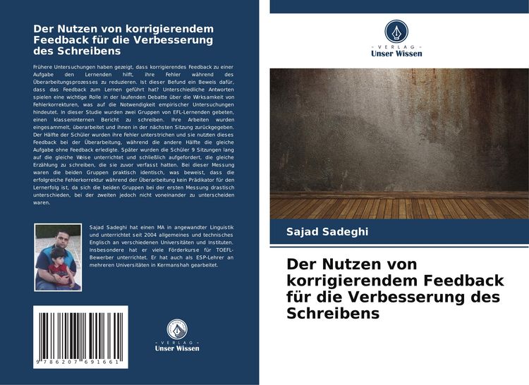 Produktbild: Der Nutzen von korrigierendem Feedback f&uuml;r die Verbesserung des Schreibens