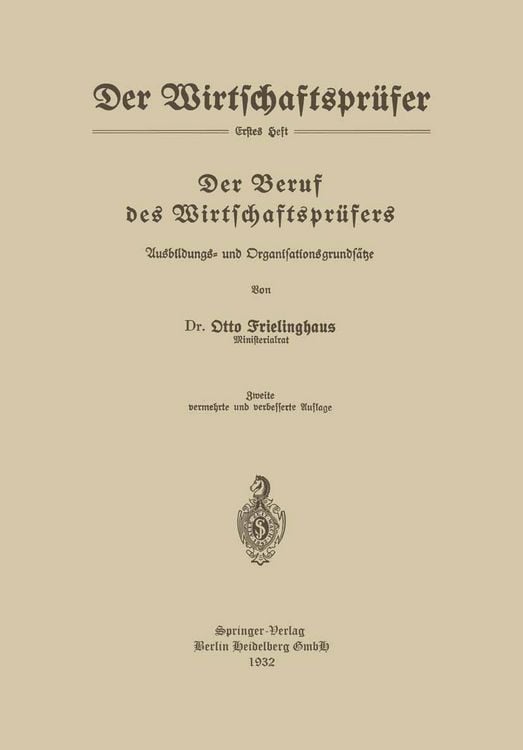 Produktbild: Der Beruf des Wirtschaftspr&uuml;fers