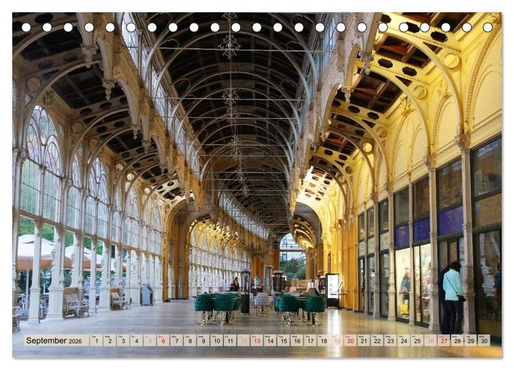 Produktbild: Famous Spas in the Czech Republic (Desk Calendar 2026 DIN A5 landscape), CALVENDO 12 Month DeskCalendar