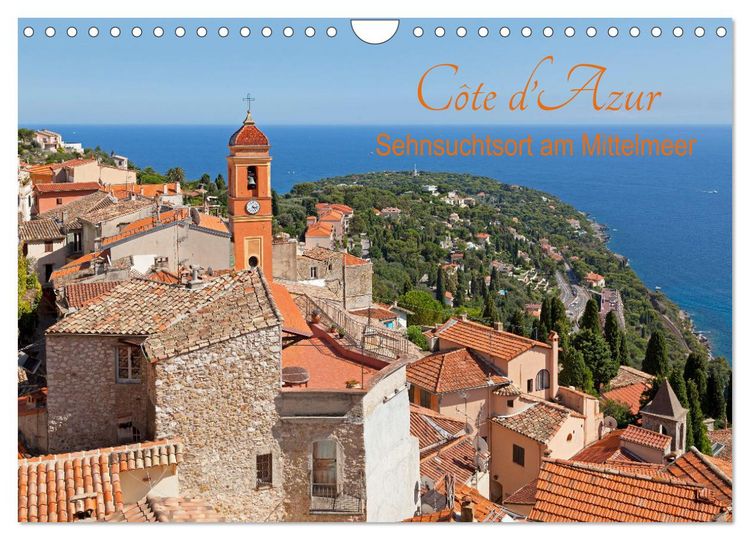 Produktbild: C&ocirc;te d&rsquo;Azur - Sehnsuchtsort am Mittelmeer (Wandkalender 2026 DIN A4 quer), CALVENDO Monatskalender