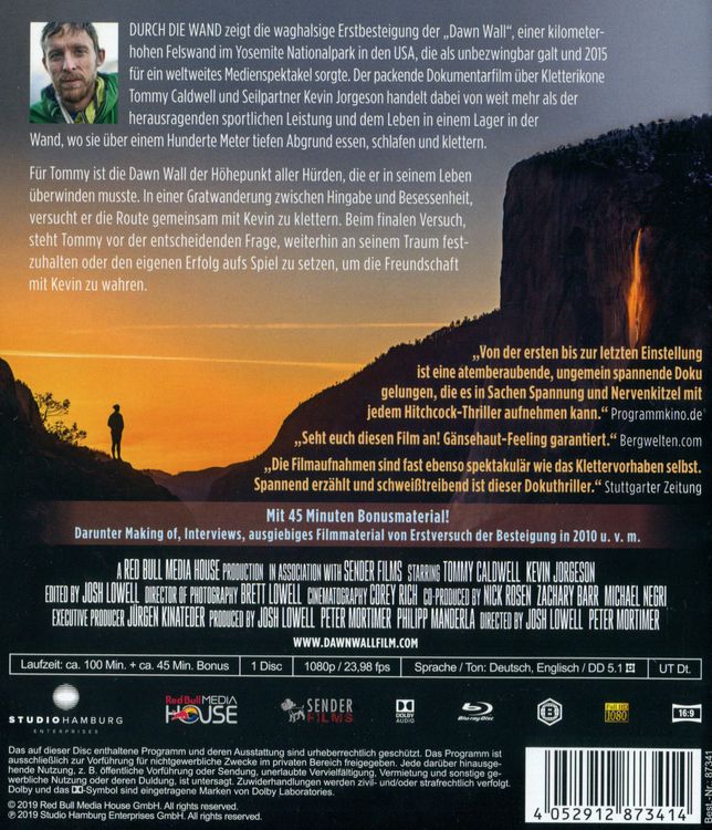 Produktbild: Durch die Wand - The Dawn Wall