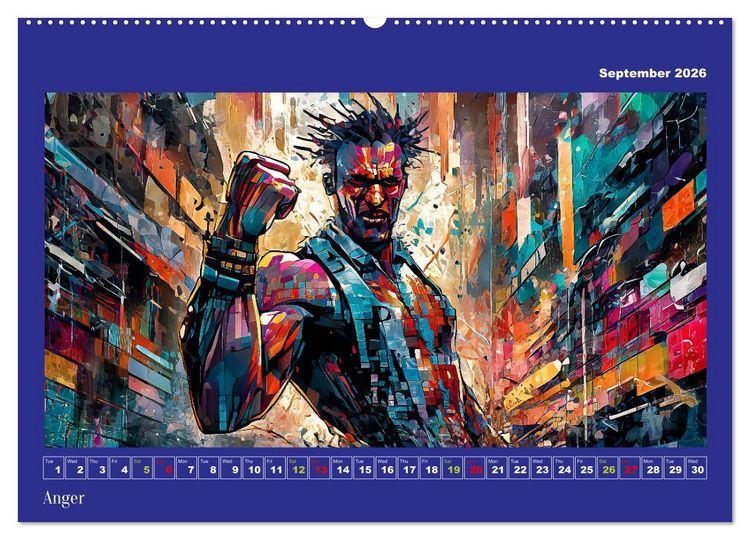 Produktbild: Pixelated Passions (Wall Calendar 2026 DIN A2 landscape), CALVENDO 12 Month Wall Calendar