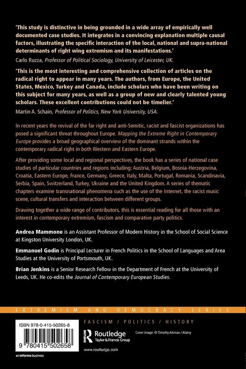 Produktbild: Mapping the Extreme Right in Contemporary Europe