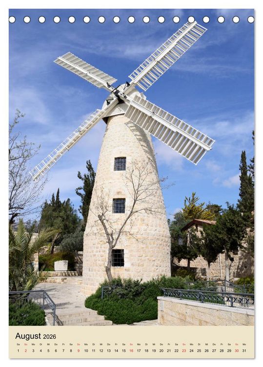 Produktbild: Jerusalem - Jeruschalajim (Tischkalender 2026 DIN A5 hoch), CALVENDO Monatskalender