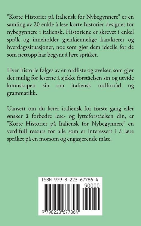 Produktbild: Korte Historier p&aring; Italiensk for Nybegynnere