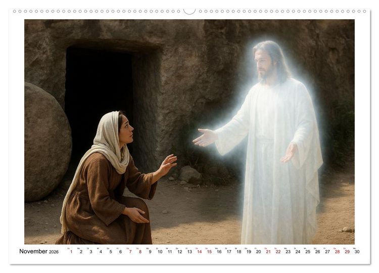 Produktbild: Mein Friede sei mit euch (hochwertiger Premium Wandkalender 2026 DIN A2 quer), Kunstdruck in Hochglanz