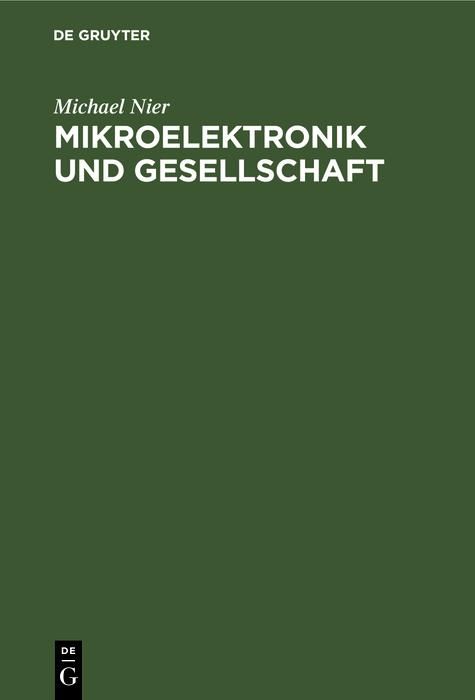 Produktbild: Mikroelektronik und Gesellschaft