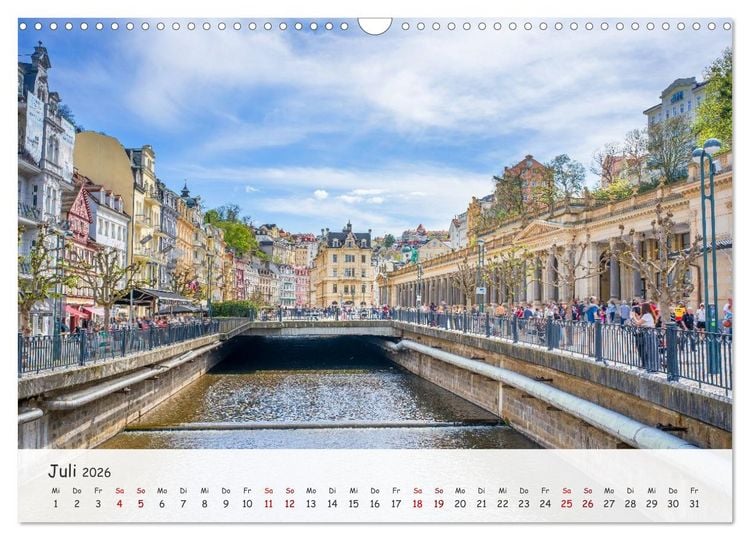 Produktbild: Karlsbad / Karlovy Vary - Kleinod im Westb&ouml;hmischen B&auml;derdreieck (Wandkalender 2026 DIN A3 quer), CALVENDO Monatskalender