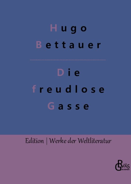 Produktbild: Die freudlose Gasse