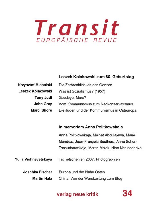 Produktbild: Transit 34. Europ&auml;ische Revue