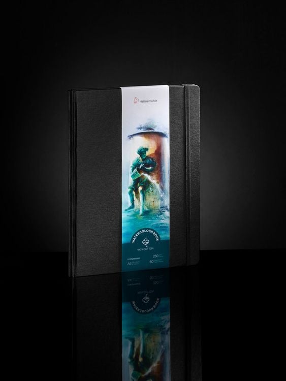 Produktbild: Hahnem&uuml;hle Papier Watercolour Book 100 % Cotton, DIN A6 Portraitformat, 250 g/m&sup2;