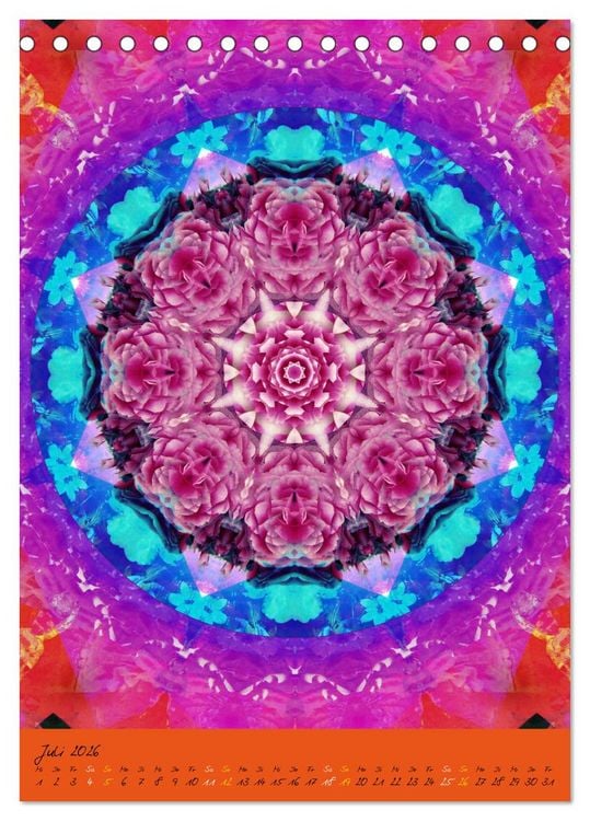 Produktbild: Mandala Energien (Tischkalender 2026 DIN A5 hoch), CALVENDO Monatskalender