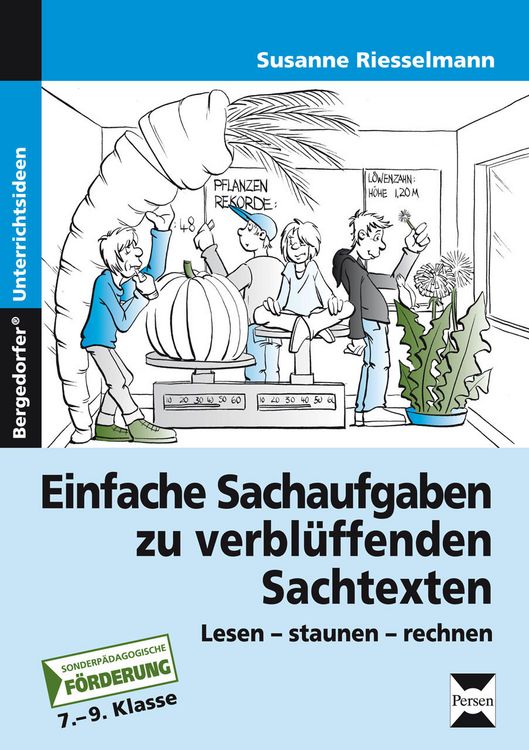 Produktbild: Einfache Sachaufgaben zu verbl&uuml;ffenden Sachtexten