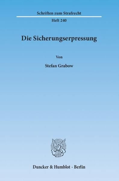 Produktbild: Die Sicherungserpressung.