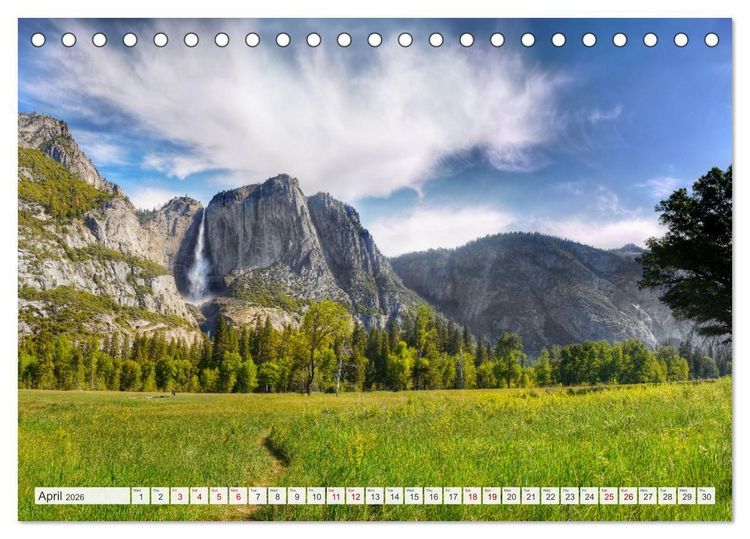 Produktbild: Yosemite National Park Road Trip (Desk Calendar 2026 DIN A5 landscape), CALVENDO 12 Month DeskCalendar