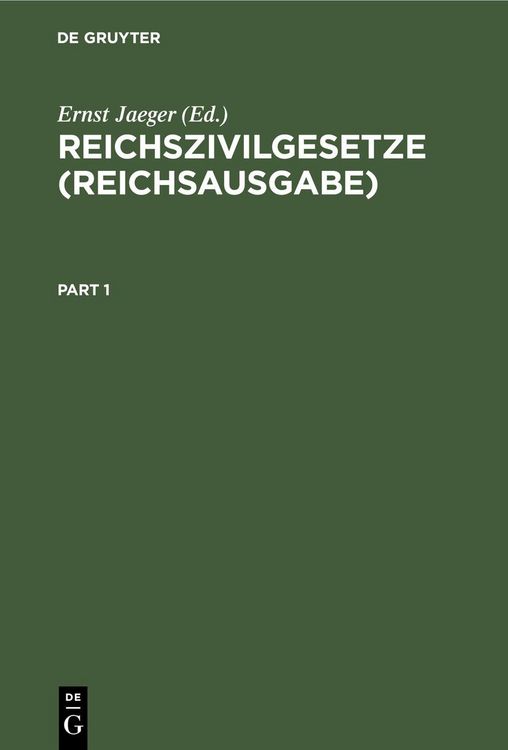Produktbild: Reichszivilgesetze (Reichsausgabe)