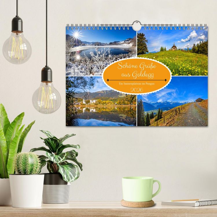 Produktbild: Sch&ouml;ne Gr&uuml;&szlig;e aus Goldegg (Wandkalender 2026 DIN A4 quer), CALVENDO Monatskalender