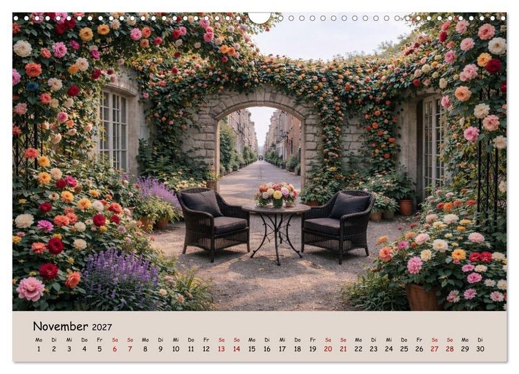Produktbild: Urbane Oasen - Wo die Stadt aufblüht (Wandkalender 2027 DIN A3 quer), CALVENDO Monatskalender