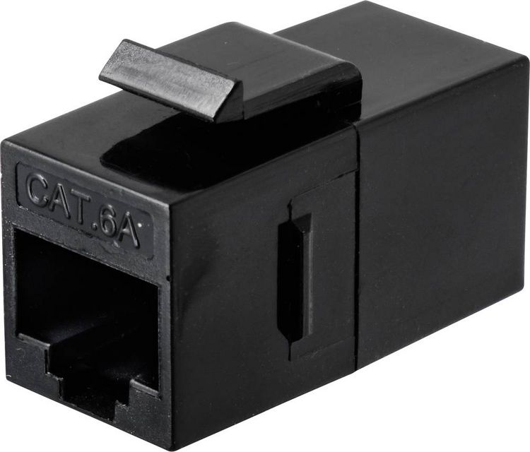 Produktbild: Renkforce RJ45-Kupplung Netzwerk Adapter CAT 6a [1x RJ45-Buchse - 1x RJ45-Buchse]