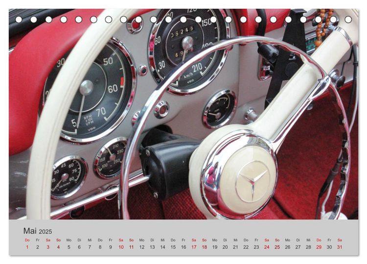 Produktbild: Der SL - &Auml;sthetik pur von Mercedes Benz (Tischkalender 2025 DIN A5 quer), CALVENDO Monatskalender