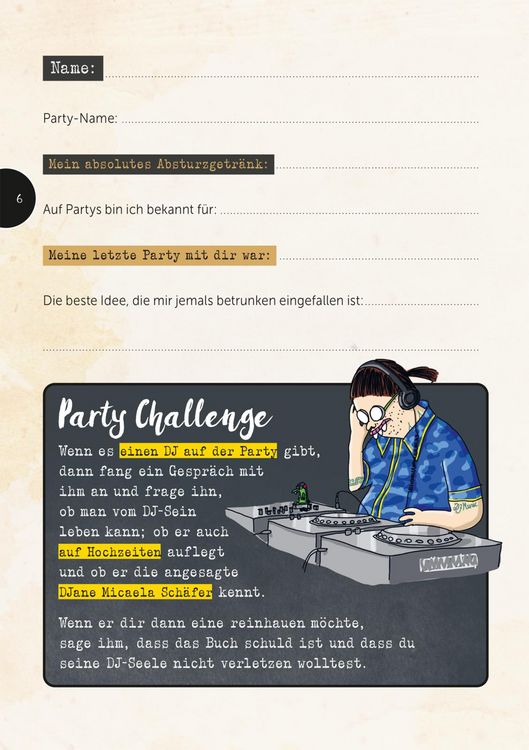 Produktbild: Let's Party: Party! Ausf&uuml;llbuch f&uuml;r Partyg&auml;ste
