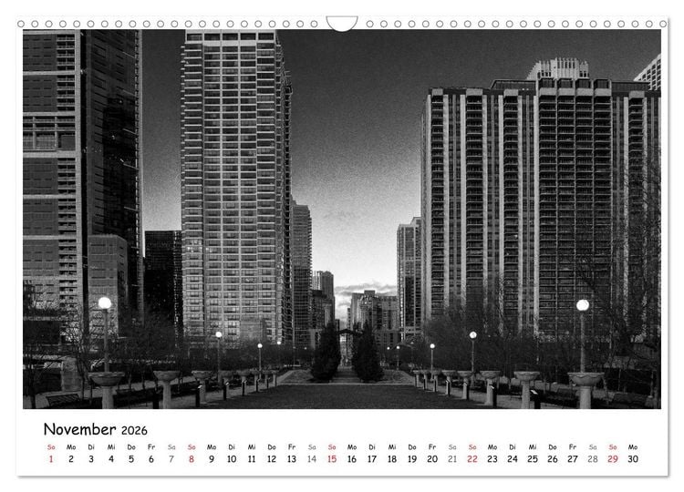 Produktbild: Chicago 2026 (Wandkalender 2026 DIN A3 quer), CALVENDO Monatskalender