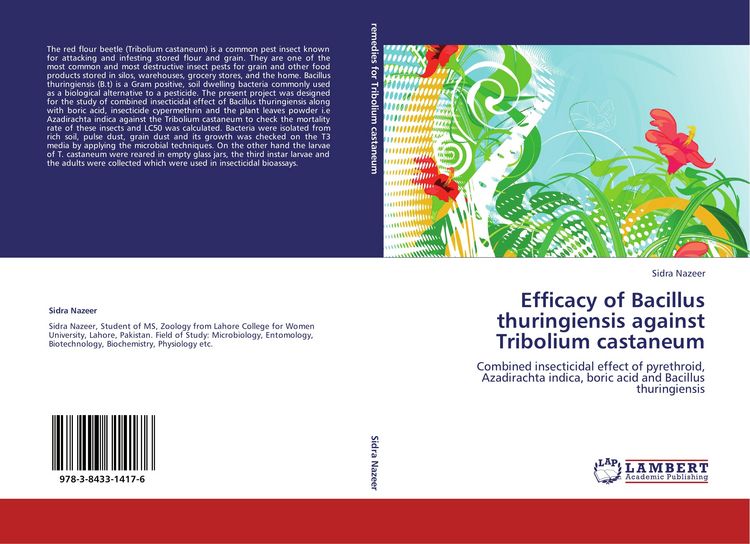 Produktbild: Efficacy of Bacillus thuringiensis against Tribolium castaneum