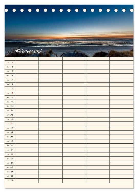 Produktbild: Noch mehr F&ouml;hrweh Familienplaner (Tischkalender 2026 DIN A5 hoch), CALVENDO Monatskalender