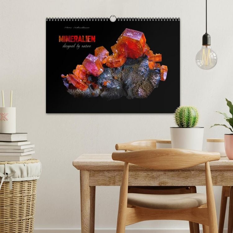 Produktbild: MINERALIEN designed by nature (Wandkalender 2027 DIN A3 quer), CALVENDO Monatskalender