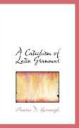 Produktbild: A Catechism of Latin Grammar