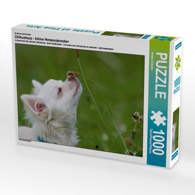 Produktbild: CALVENDO Puzzle Ein Motiv aus dem Kalender Chihuahuas - kleine Herzensbrecher | 1000 Teile Lege-Gr&ouml;&szlig;e 64x48cm Foto-Puzzle f&uuml;r gl&uuml;ckliche Stunden