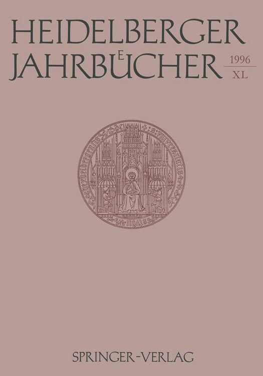 Produktbild: Heidelberger Jahrb&uuml;cher