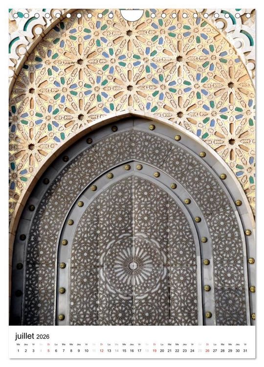 Produktbild: Portes du Maroc (Calendrier mural 2026 DIN A4 horizontal), CALVENDO calendrier mensuel
