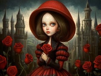 Produktbild: CALVENDO Puzzle Little Gothic Queen | 1000 Teile Lege-Gr&ouml;&szlig;e 64x48cm Foto-Puzzle f&uuml;r gl&uuml;ckliche Stunden