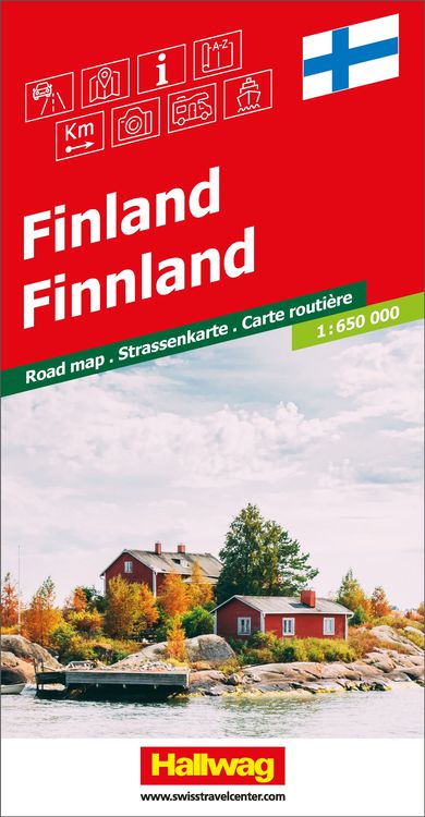 Produktbild: Hallwag Strassenkarte Finnland 1:650.000