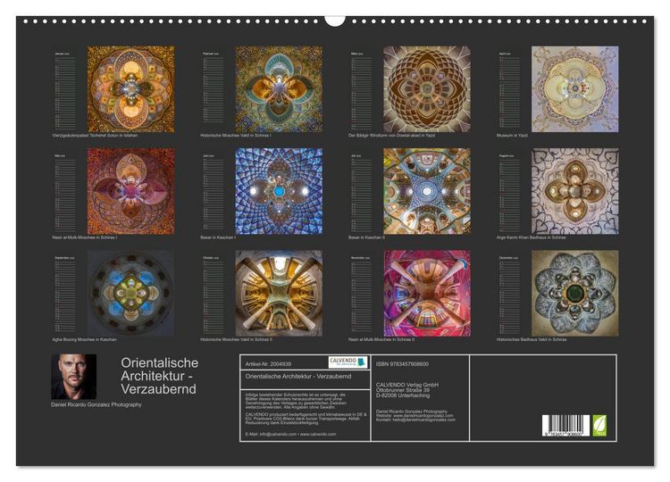 Produktbild: Orientalische Architektur - Verzaubernd (Wandkalender 2026 DIN A2 quer), CALVENDO Monatskalender