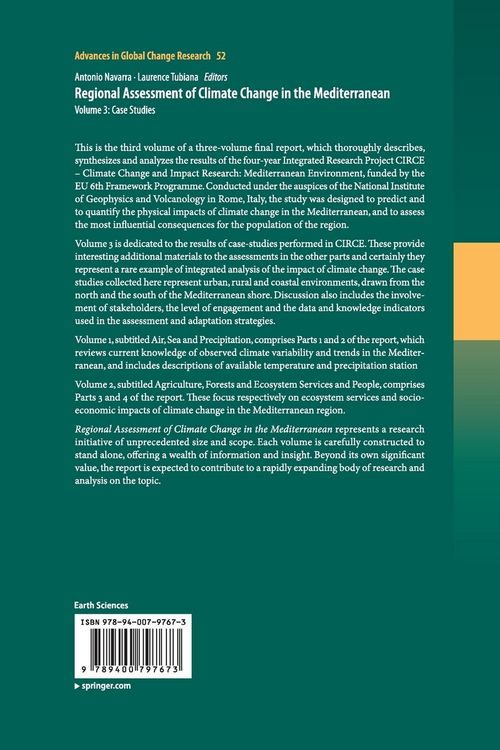 Produktbild: Regional Assessment of Climate Change in the Mediterranean